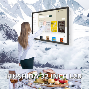 Hiseeview Android All One 32 Inch LCD Capacitive Touch Screen Full HD Black Advertising Smart <b>Wall</b> Mount Digital <b>Signage</b> - Product Image 2