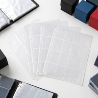 Pochettes transparentes en PP/PVC à spirale A5 A6 pour cartes à collectionner