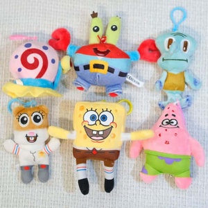 Peluche di SpongeBob da 4 Pollici (10cm) all'Ingrosso, Giocattoli Economici per Macchine Acchiappapremi, Portachiavi in Peluche con Personaggi dei Cartoni Animati per <span class=keywords><strong>Bambini</strong></span> - Product Image 5