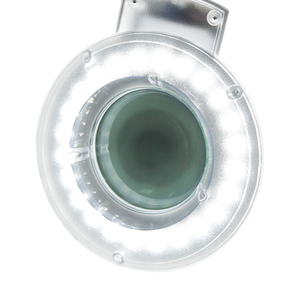 Lampe <span class=keywords><strong>loupe</strong></span> réglable de qualité 5X,8X LED avec roues de support pour salons de beauté lentille en verre Portable personnalisable - Product Image 6