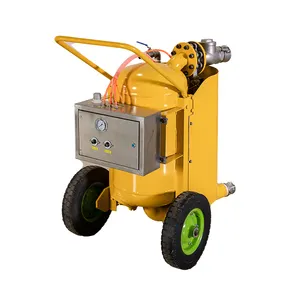 Wheeled Mobile Pneumatic Pump for Collecting and Transferring Mining Slurry
