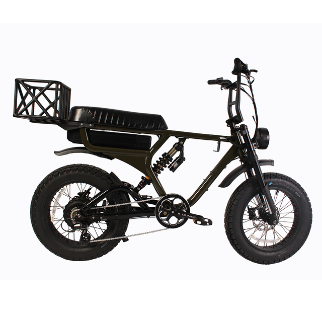 Powerful All-Terrain Fat Tire Electric Bike for Adventure-Black Edition with Integrated Battery & Smart Display