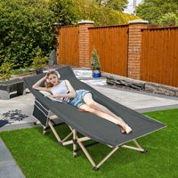 Vente en gros de lit de camping simple portable moderne et personnalisé pliable pour voyage en plein air, randonnée, lit de couchage pour adulte
