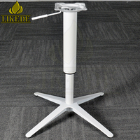 Métal blanc Aluminium Croix Hauteur Réglable Levage Pivotant Chevet Support Ordinateur Portable Bureau Côté Table Jambe