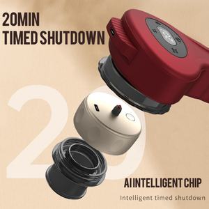 Kit de ventouses électriques portables avec 5 têtes de remplacement, masseur de thérapie par ventouses avec thérapie par lumière rouge et bleue pour soulager la douleur ciblée - Product Image 4