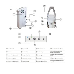 Máquina de arenado dental sin polvo, reciclable automáticamente, <span class=keywords><strong>con</strong></span> sistema de vacío incorporado - Product Image 4