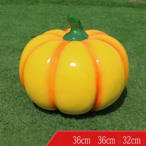 अनुकूलित पर्यावरण के अनुकूल रेसिन कद्दू की मूर्तियां हलोलीन कद्दू सब्जी मूर्तियां - Product Image 3