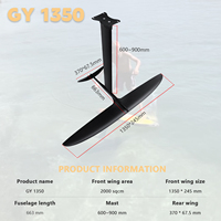 Nouveau modèle 2026 : Voile de surf hydrofoil en carbone GY1350 pour wingfoil, windsurf et sports nautiques – Outils et accessoires de surf, pompage hydrofoil