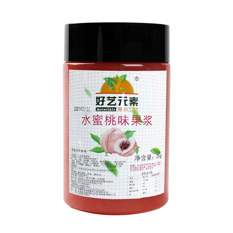 1KG Real Fruit Juicy Peach Jam for Fruit Jam Tea Shop Bubble Tea Smoothie