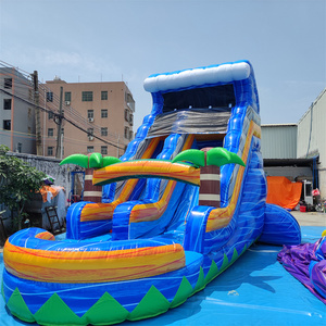 Wholesale Price <strong>Inflatable</strong> <strong>Slides</strong> Double Waterslide <strong>Inflatable</strong> <strong>Pool</strong> <strong>Slide</strong> Water <strong>Slide</strong> 23 Feet - Product Image 1