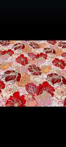 Meilleures ventes de polyester importé non tissé Techniques pur naturel travail manuel tissu brodé dentelle perles crêpe Plaid mariages - Product Image 2