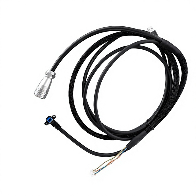 Industrial-grade Custom Multi-core Cable Assemblies | USB3.0 + Push-pull Latching High-reliability Flex-resistant M12 Type IP67