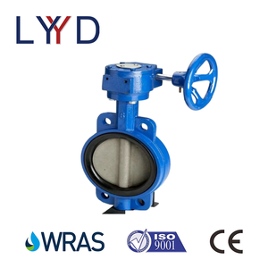 DN50 <span class=keywords><strong>PN10</strong></span> Edelstahl Manuelles Wasser HVAC Absperr klappe Wafer Typ für Rohrleitungen - Product Image 2