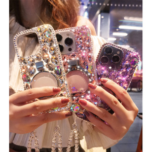 <span class=keywords><strong>Coque</strong></span> de téléphone Jmax 3D avec strass, nouvelle <span class=keywords><strong>coque</strong></span> pour filles avec boucle en forme de flacon de parfum pour <span class=keywords><strong>iPhone</strong></span> XS XR 11 12 13 14 15 16 Pro Max - Product Image 4