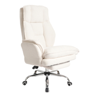 Chaise de bureau pivotante à assise large et inclinable, avec accoudoirs croisés, pour la maison, le bureau, l'étude ou l'ordinateur