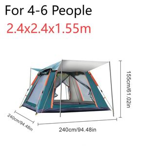 Outdoor 2-4 Person <b>Waterproof</b> Portable Camping 210D Oxford Automatic Pop up <b>Tent</b> - Product Image 4