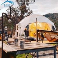 Tente dôme de glamping de luxe directe d'usine tente dôme igloo géodésique étanche extérieure pour maison de glamping