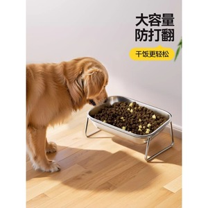 Bol pour animaux de compagnie en acier inoxydable, inclinaison à 15 degrés, support pour le cou, anti-renversement, bol d'alimentation pour chien et chat, utilisation en intérieur - Product Image 4