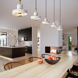 โคมไฟห้อยเพดานหินอ่อนสไตล์นอร์ดิกมินิมอลโมเดิร์นธรรมชาติ สำหรับร้านอาหาร บาร์ คาเฟ่ โชว์รูม - Product Image 6