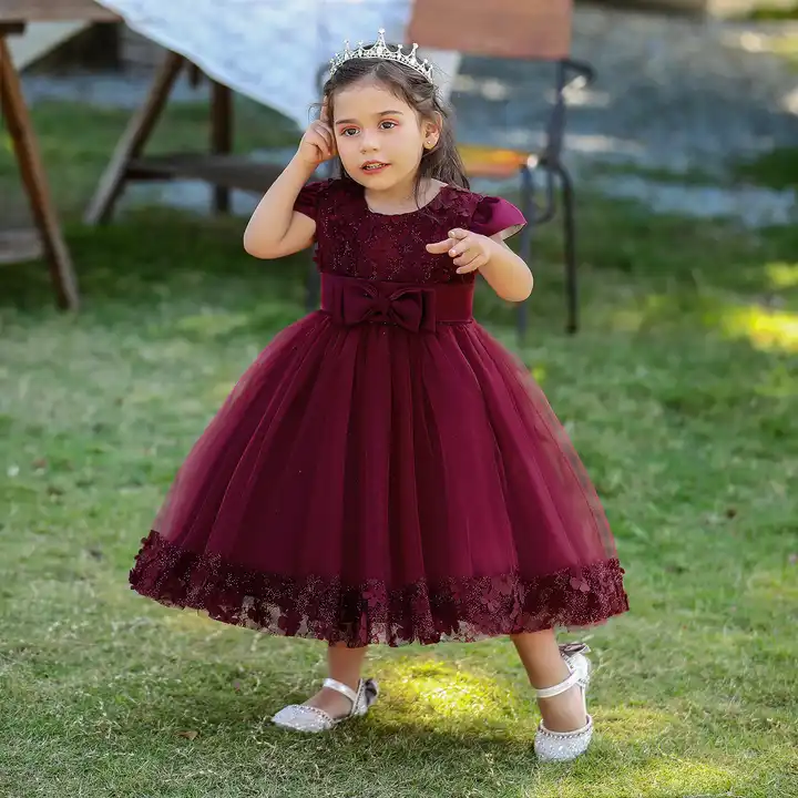 Buy Vihan Creation Baby Girls Stylish Princess Dresses Satin Pretty Knee  Length Birthday Party Kids A-Line Frock/Dress -10 Online In India At  Discounted Prices