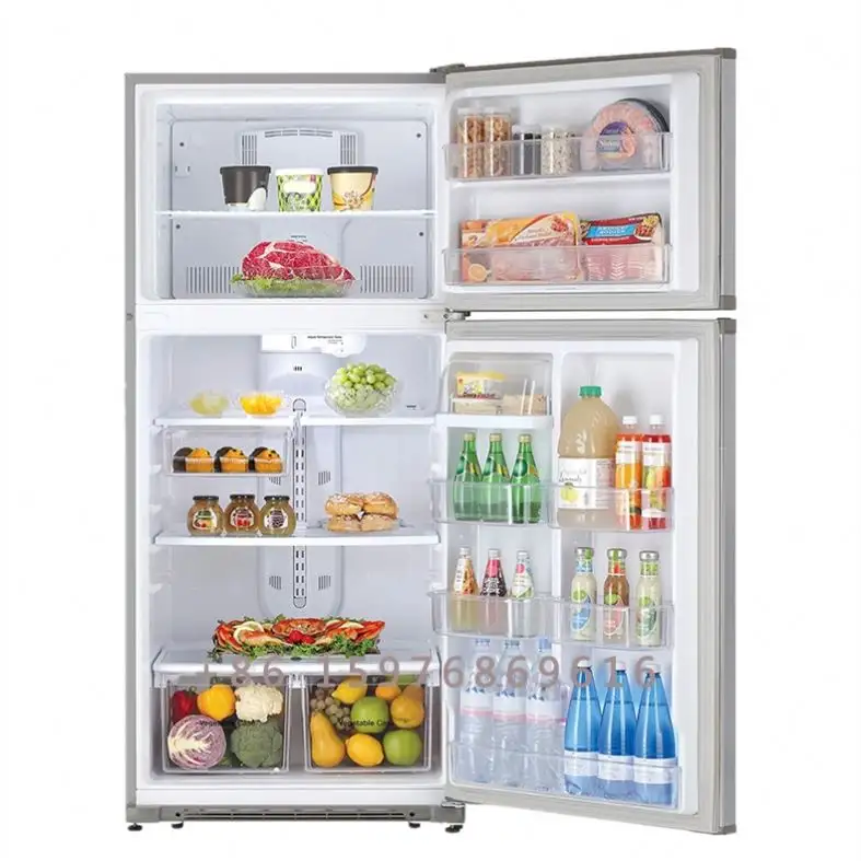 Refrigerador de Diseño popular, mini refrigerador de 200L, gran oferta, doble puerta