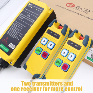 Télécommande de grue sans fil à double vitesse étanche ECD-2D 1 émetteur et 1 récepteur - Product Image 2
