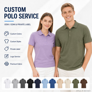 Polo à manches courtes tricoté sur mesure pour hommes et femmes, 100% coton 200g, respirant, couleur unie, OEM ODM, marque privée, vêtements décontractés - Product Image 1