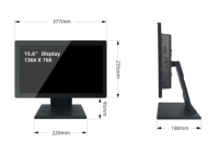 Tablette POS tout-en-un 15,6 pouces, caisse enregistreuse tactile, écran tactile Windows, imprimante hors ligne, terminal Android, système POS