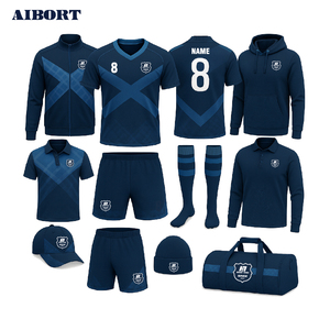 Uniforme de <span class=keywords><strong>Rugby</strong></span> Sublimado Azul, Negro y Dorado Aolan, Fabricante OEM, MOQ 10 Piezas, Suministro de Camisetas y Pantalones Cortos de <span class=keywords><strong>Rugby</strong></span> de <span class=keywords><strong>Escocia</strong></span> - Product Image 1