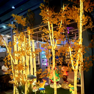 White Birch <b>Tree</b> Lights for Outdoor Parks Shopping Malls Resorts Festivals and Commercial Landscape Holiday Displays - Product Image 1