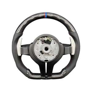 พวงมาลัยหุ้มหนังคาร์บอนไฟเบอร์ปรับแต่งได้สำหรับ BMW 3 5 6ชุด <span class=keywords><strong>F10</strong></span> F15 F31 F21 F46สไตล์สปอร์ต - Product Image 2