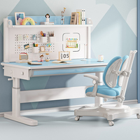 Ensemble de table et de chaise d'étude pour enfants, réglable en hauteur, multifonctionnel, ergonomique, pour chambre à coucher