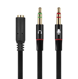 Bộ Chia Tai Nghe Cho Máy Tính 3.5Mm Nữ Thành <span class=keywords><strong>2</strong></span> Tai Nghe Nam 3.5Mm Mic Audio Y Splitter Cáp Điện Thoại Thông Minh Tai Nghe Cho PC - Product Image 2