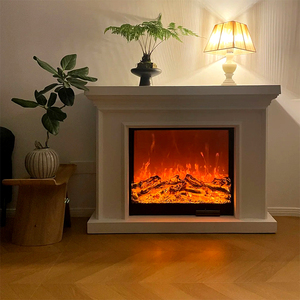 <span class=keywords><strong>Cheminée</strong></span> électrique <span class=keywords><strong>murale</strong></span> encastrée, <span class=keywords><strong>cheminée</strong></span> décorative d'intérieur, flamme LED réaliste, décoration pour salon - Product Image 5