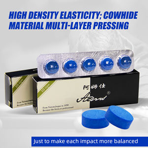 Puntas de Taco de Billar Atams de Cuero Multicapa, 10 Piezas/Caja, Puntas Profesionales para Tacos de Billar para Clubes y Jugadores - Product Image 2