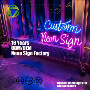 Letreiro <span class=keywords><strong>Neon</strong></span> Personalizado de Fábrica Profissional para Aniversário, IP65 à Prova d'Água, Design Gratuito, Letreiro LED <span class=keywords><strong>Neon</strong></span> para Uso Comercial Externo - Product Image 1