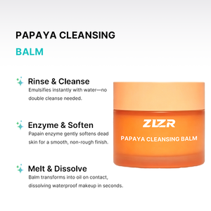 Custom OEM Organic Vegan Natural Gentle Skincare Cream Papaya Balm with Hyaluronic Acid for Deep Cleansing Makeup Removal - Product Image 2