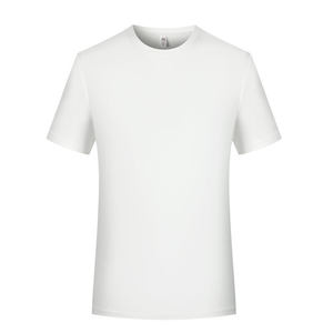 Promotional T-Shirt Solid Color Polyester Round Neck Short Sleeve Leisure Wear Fresh <b>Mint</b> <b>White</b> - Product Image 2