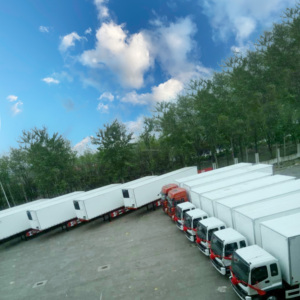 Rimorchio dei Semi del camion della scatola dell'isolamento del rivestimento leggero FRP di 40ft 2 assi per i carichi asciutti di controllo della temperatura del trasporto - Product Image 4
