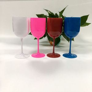 Copa de Vino Tinto de Polipropileno, Apta para Alimentos, Apta para Microondas, Reutilizable, Copa de Champán Acrílica Blanca Imperial - Product Image 4
