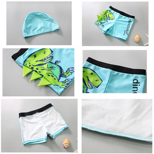 Qilang Maillot de bain pour garçons, imprimé dinosaure, séchage rapide, pour enfants, tout-petits, sports nautiques d'été - Product Image 4