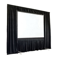 Écrans de projection portables pliables HEYU 300 pouces 16:9 avec kit complet pour événements, cinéma, projection en extérieur