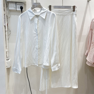 <span class=keywords><strong>Completo</strong></span> Set 2 Pezzi in <span class=keywords><strong>Lino</strong></span> Traspirante Non Tessuto Tinta Unita Stile Casual Elegante Primavera/Estate 2026 - Camicia a Maniche Lunghe con Colletto - Product Image 5