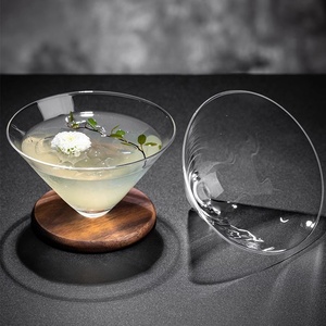 Vaso de Cóctel Cónico Creativo, Taza para Beber Té Chino, Vasos de Cristal sin Tallo para Jugo y Cóctel - Product Image 3