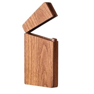 Portador de la tarjeta con cierre magnético con titular de la tarjeta de negocios madera Tarjeta de negocio de madera - Product Image 1
