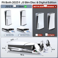 Support de refroidissement horizontal pour console Slim avec chargeur de manettes en ABS pour station de jeu Play 5 Console Station 5 Slim Gaming