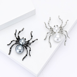 Broches de Cristal con Forma de Araña, Aleación Plateada, Accesorio de Joyería para Mujer, para Fiestas - Product Image 2
