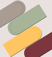 Tapis de yoga en PU écologique et végétalien, couleur unie nude, avec logo personnalisé imprimé, gaufré, découpé au laser, forme ovale ou pilulière, en caoutchouc, pour le yoga.