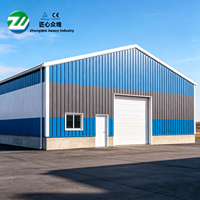 Nave Industrial Prefabricada de Acero de Gran Envergadura, Ahorro de Energía, Aislamiento Térmico, Estructura Metálica para Fábrica/Taller