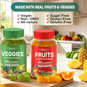 Gomitas de Superalimentos Vegetales OEM, Alimento Saludable con Vitaminas para Adultos, Sabor Personalizado, No Apto para Recién Nacidos - Product Image 3